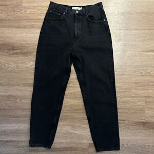 & Other Stories High Rise Black Denim Jeans Size 27